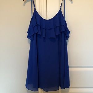 Blue Ruffle Dress